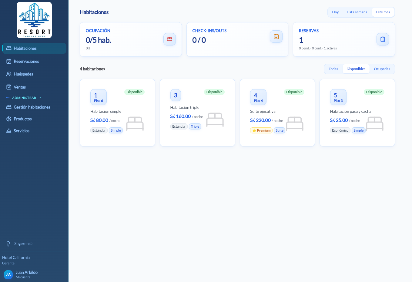 Software para hoteles Multinegocio